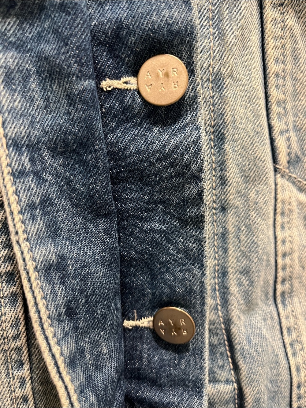 AYR The Doublestar Denim Jacket Vintage Wash Size S - Picture 7 of 10
